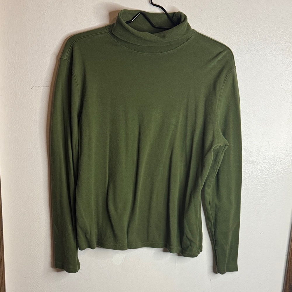 Basic Editions Forest Green Cotton Top